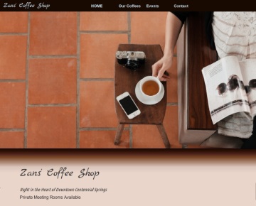 Zans Coffee Shop - Demo